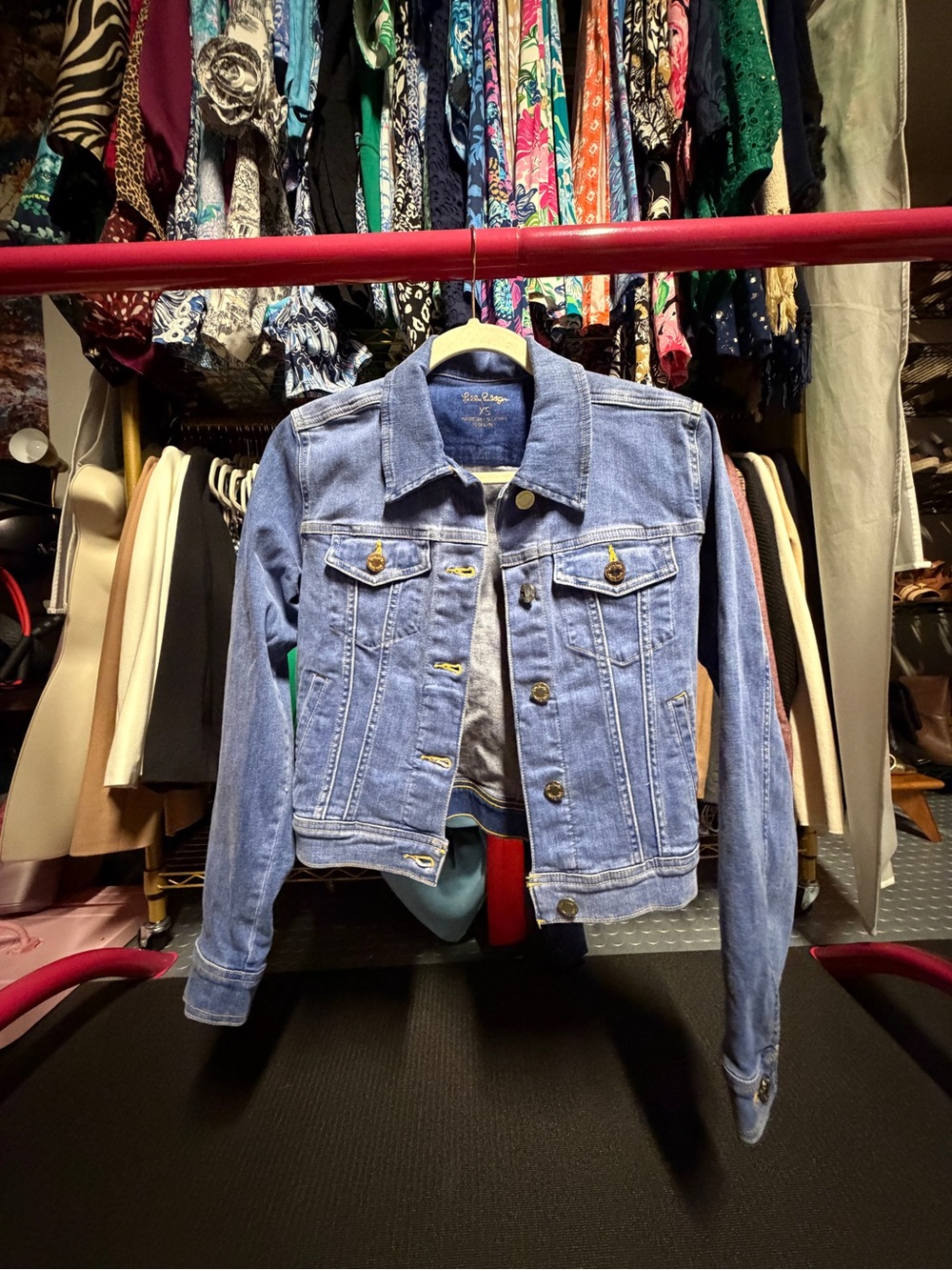 Lilly Pulitzer Seaspray Denim Jacket - XS